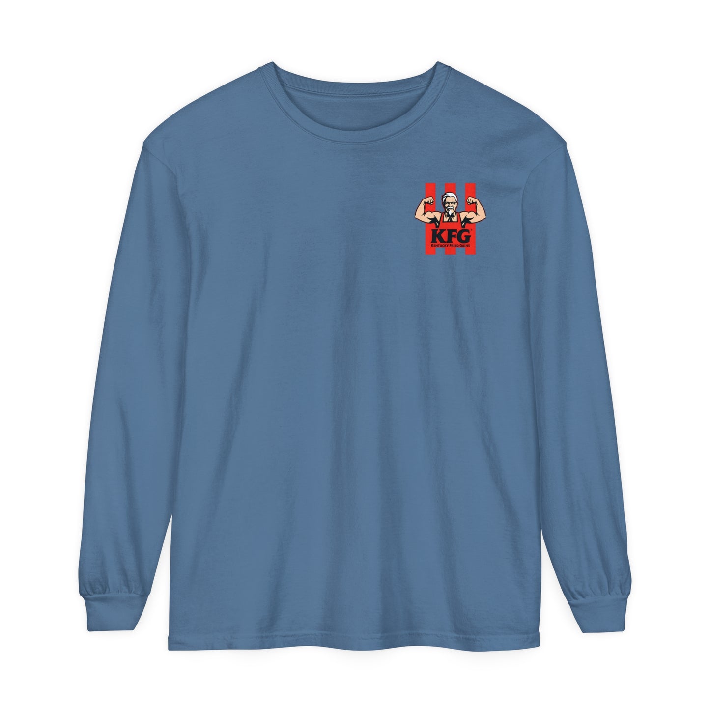 Kentucky Fried Gains Long Sleeve T-Shirt - Comfortable Unisex Tee for Food Lovers