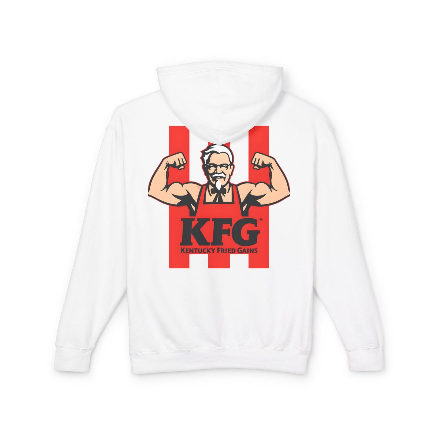 KFG Kentucky Fried Gains Unisex Lightweight Hoodie - Perfect for Food Lovers and Fitness Enthusiasts