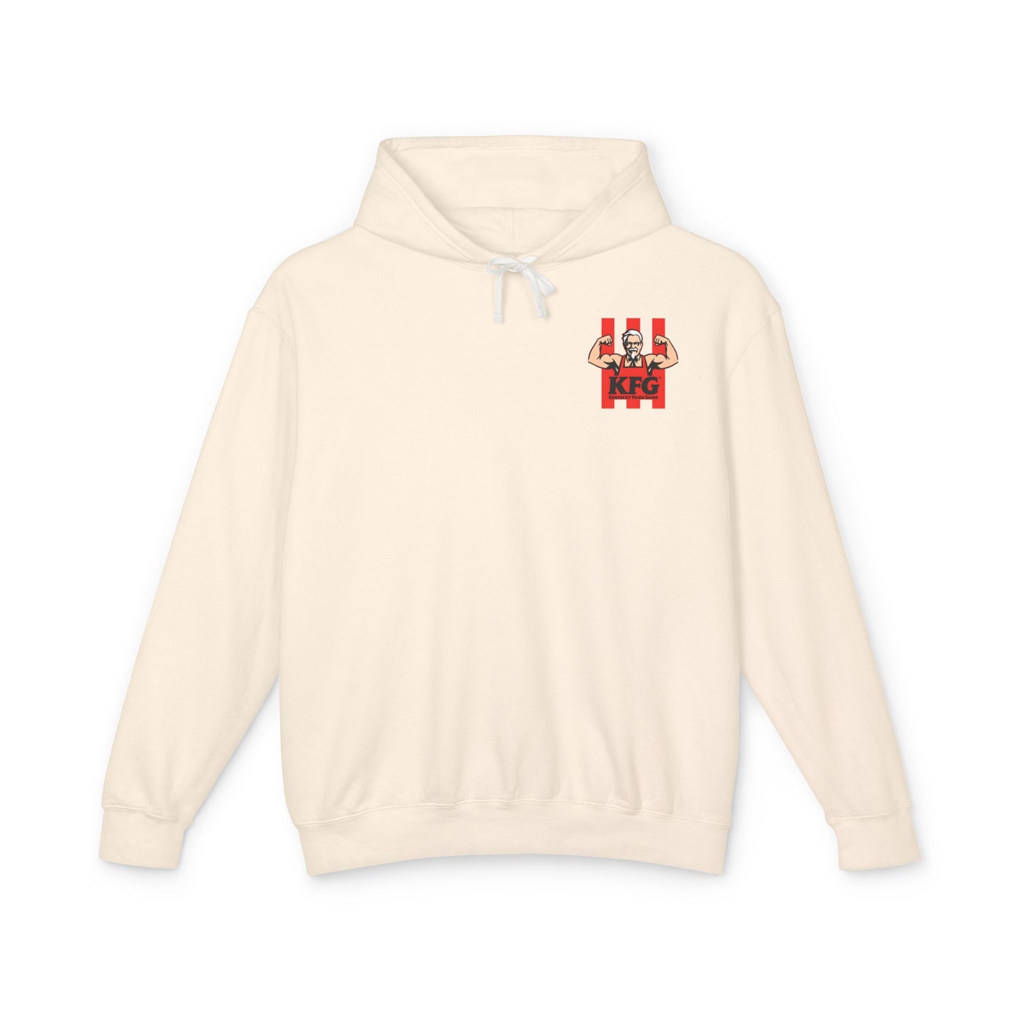 KFG Kentucky Fried Gains Unisex Lightweight Hoodie - Perfect for Food Lovers and Fitness Enthusiasts