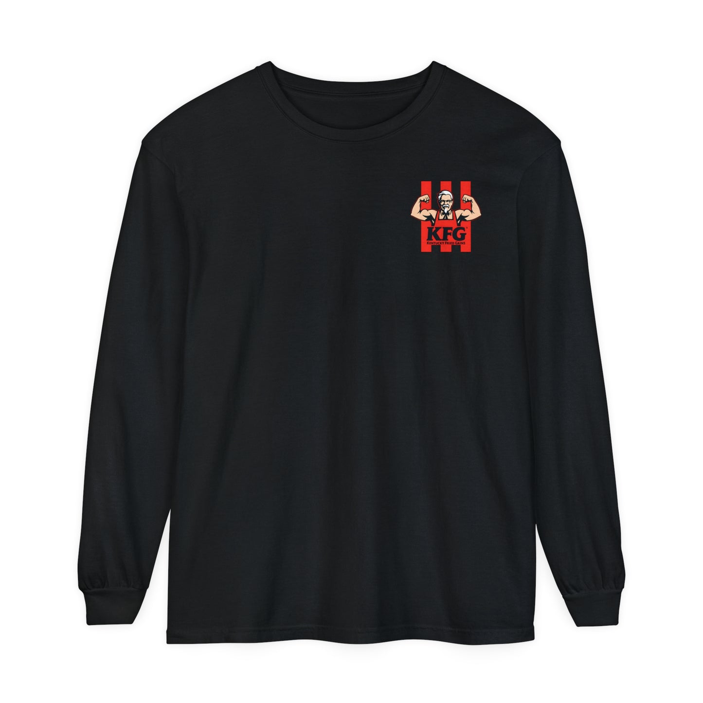 Kentucky Fried Gains Long Sleeve T-Shirt - Comfortable Unisex Tee for Food Lovers