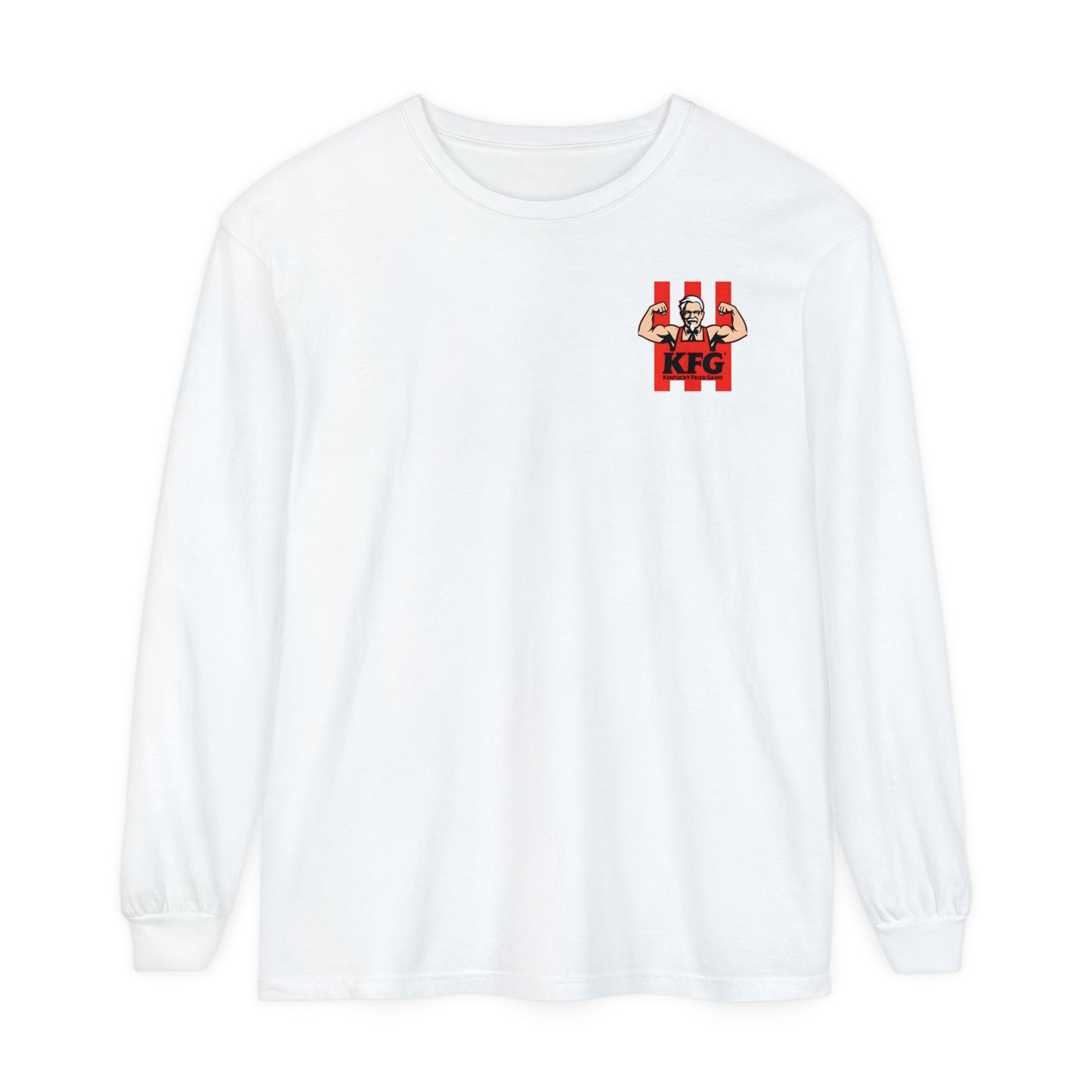 Kentucky Fried Gains Long Sleeve T-Shirt - Comfortable Unisex Tee for Food Lovers