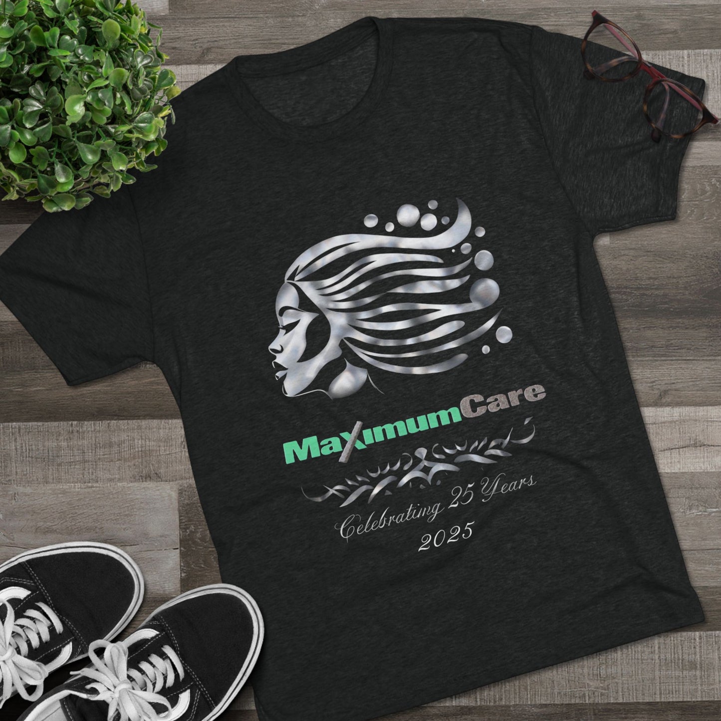 Maxim Care Unisex Tri-Blend Crew Tee - Comfort & Style for Everyday Wear