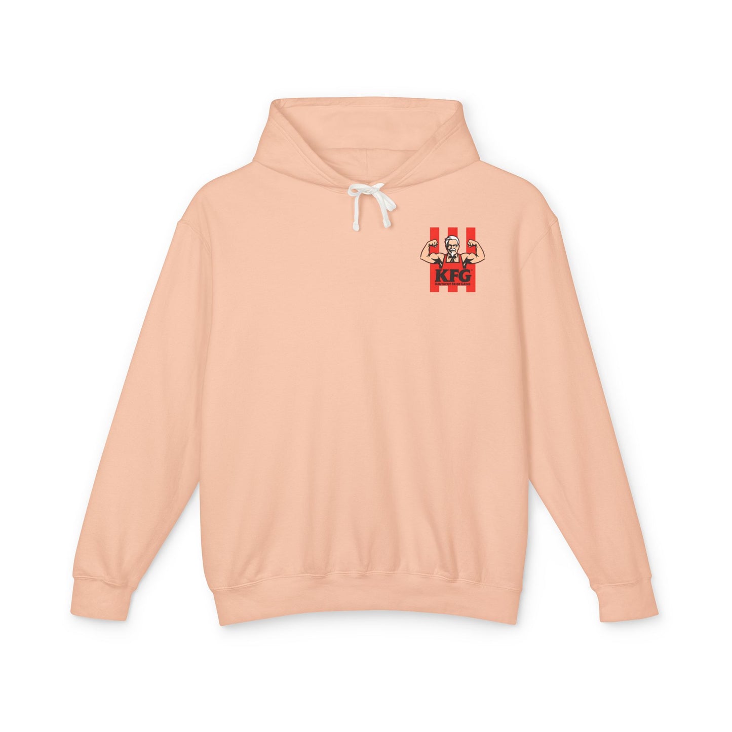 KFG Kentucky Fried Gains Unisex Lightweight Hoodie - Perfect for Food Lovers and Fitness Enthusiasts