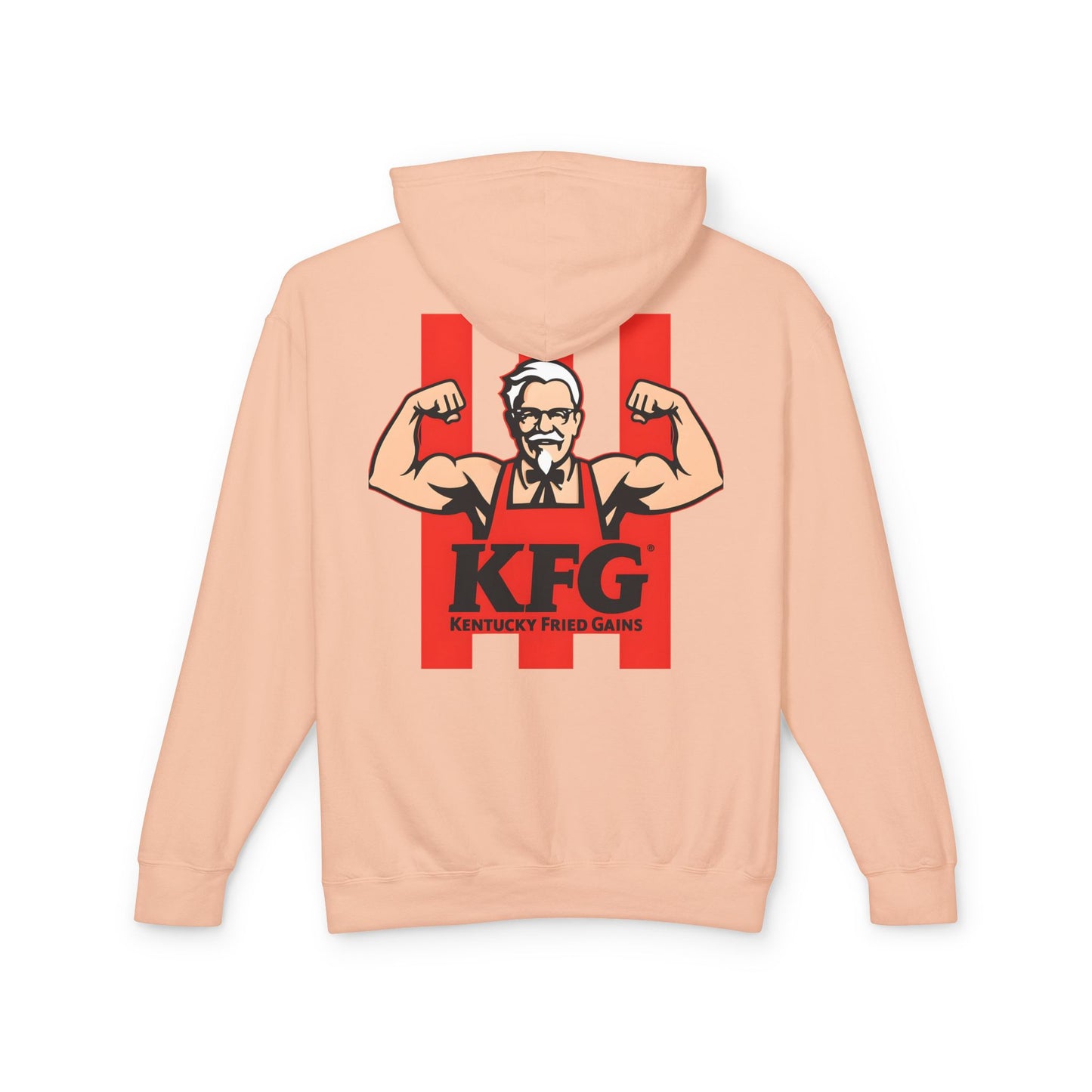 KFG Kentucky Fried Gains Unisex Lightweight Hoodie - Perfect for Food Lovers and Fitness Enthusiasts