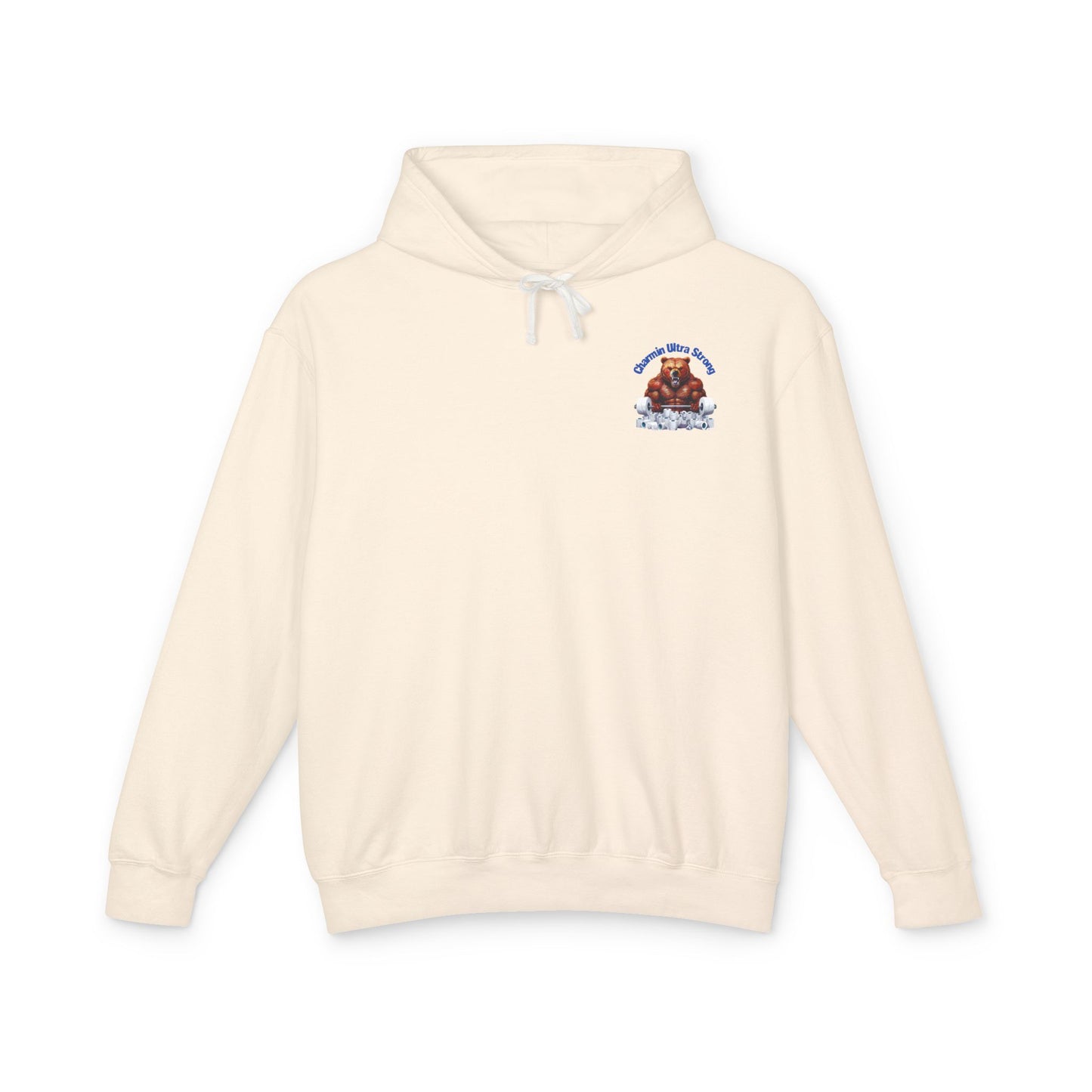 Funny Unisex Lightweight Hooded Sweatshirt - 'Chillin' Like A Strong Bear' Gym Apparel