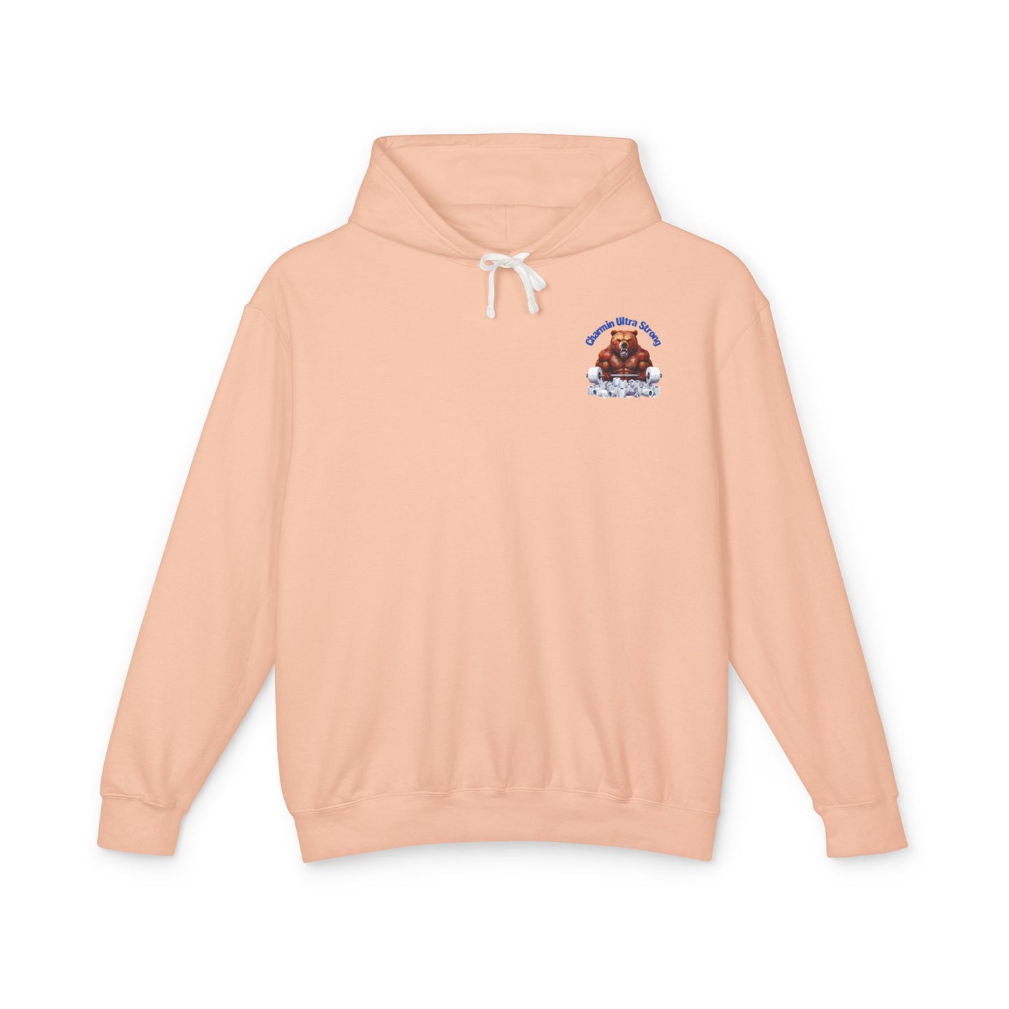 Funny Unisex Lightweight Hooded Sweatshirt - 'Chillin' Like A Strong Bear' Gym Apparel