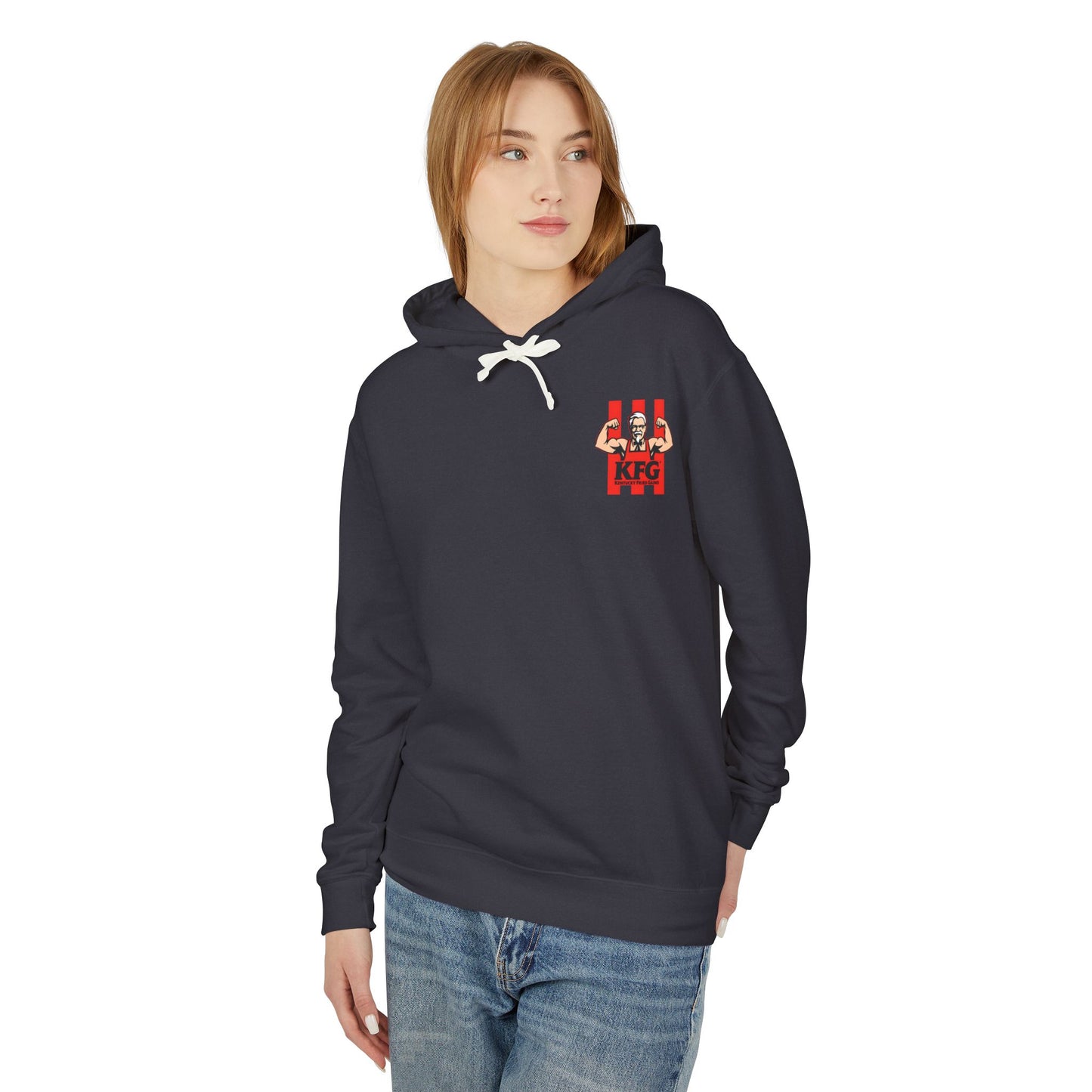 KFG Kentucky Fried Gains Unisex Lightweight Hoodie - Perfect for Food Lovers and Fitness Enthusiasts