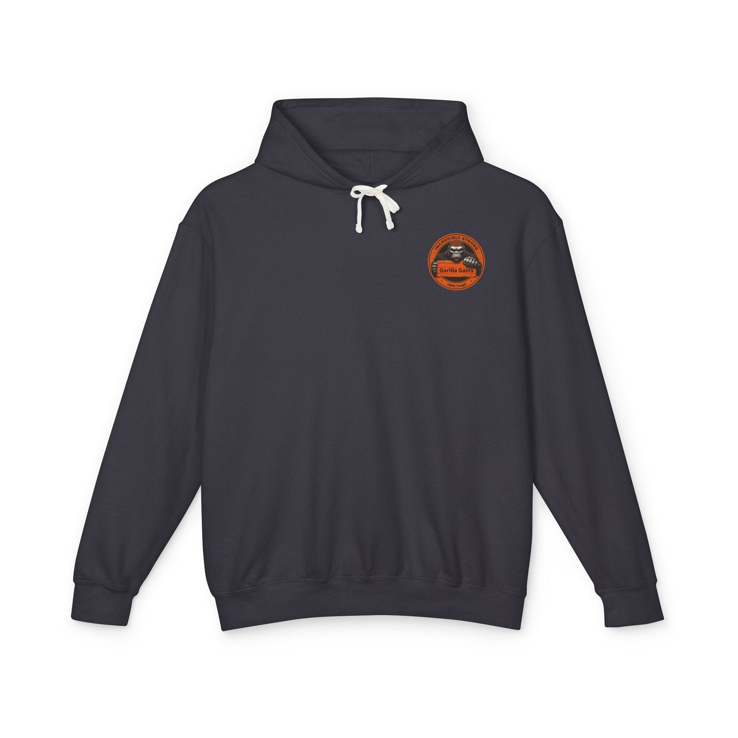 Incredibly Strong Gorilla Gains Unisex Lightweight Hoodie - Perfect for Fitness Enthusiasts and Gym Lovers