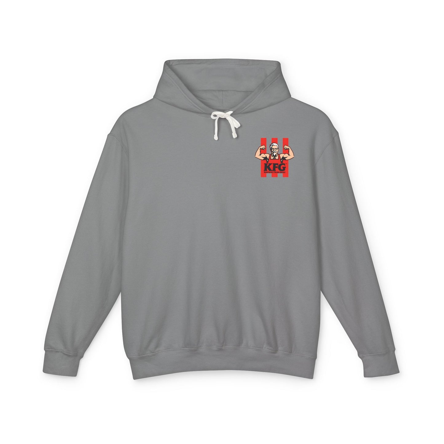 KFG Kentucky Fried Gains Unisex Lightweight Hoodie - Perfect for Food Lovers and Fitness Enthusiasts