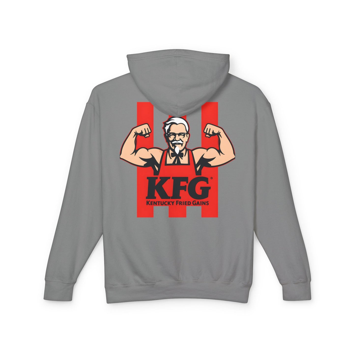 KFG Kentucky Fried Gains Unisex Lightweight Hoodie - Perfect for Food Lovers and Fitness Enthusiasts