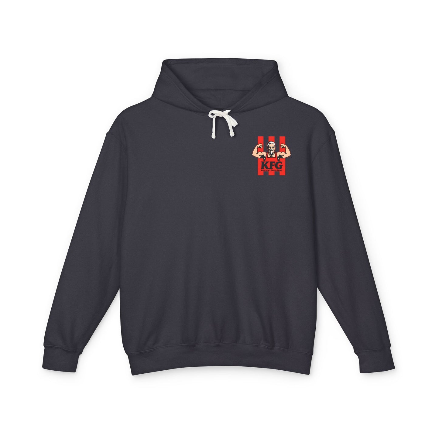 KFG Kentucky Fried Gains Unisex Lightweight Hoodie - Perfect for Food Lovers and Fitness Enthusiasts