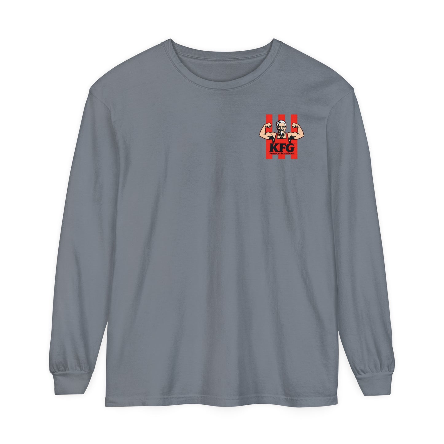 Kentucky Fried Gains Long Sleeve T-Shirt - Comfortable Unisex Tee for Food Lovers