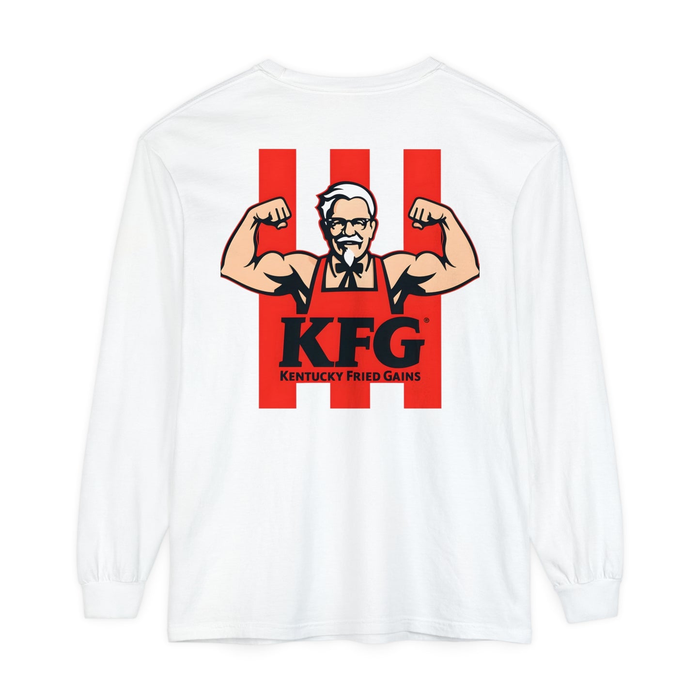 Kentucky Fried Gains Long Sleeve T-Shirt - Comfortable Unisex Tee for Food Lovers