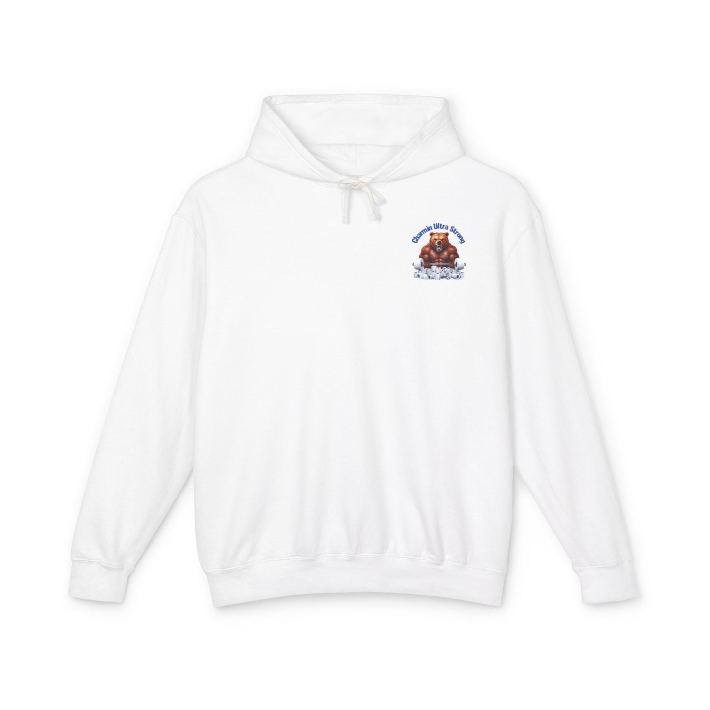 Funny Unisex Lightweight Hooded Sweatshirt - 'Chillin' Like A Strong Bear' Gym Apparel